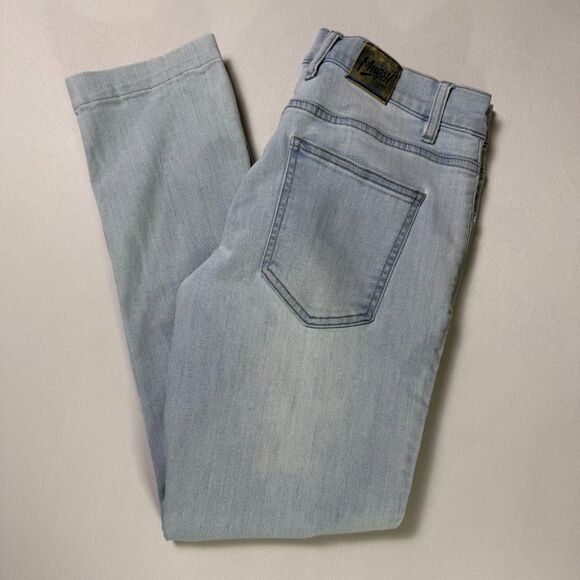 Mugsy Light Wash Straight Denim Jeans Grands Soft Stretch 30x30 2/$50 - Picture 1 of 16